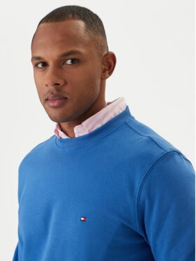 Tommy Hilfiger Bluza Essential MW0MW37237 Niebieski Regular Fit