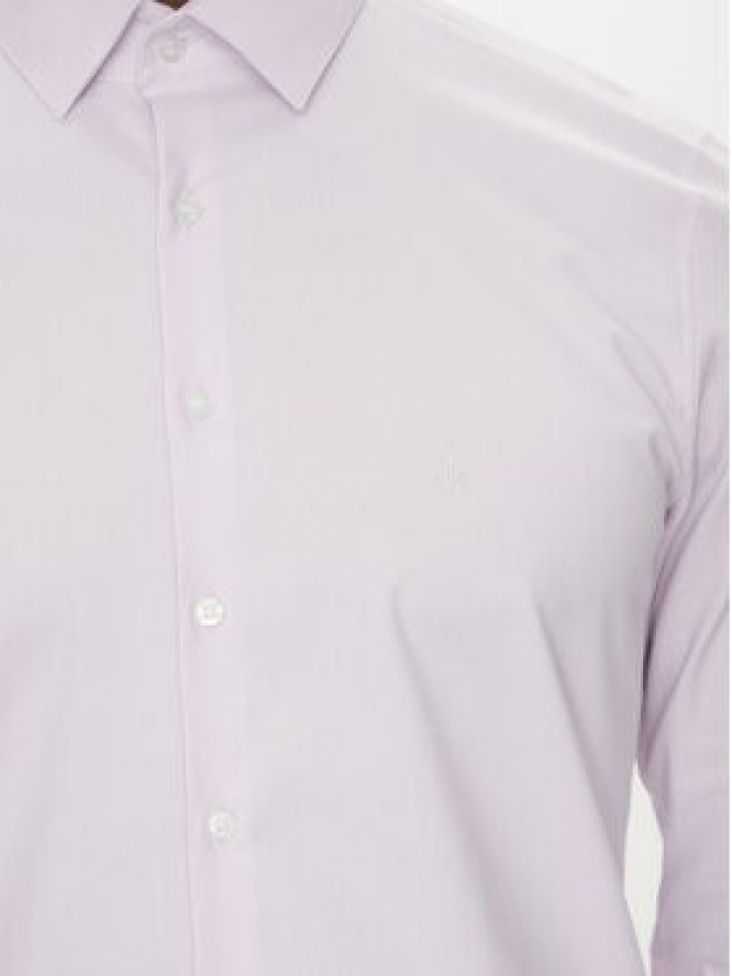 Calvin Klein Koszula K10K114298 Fioletowy Slim Fit