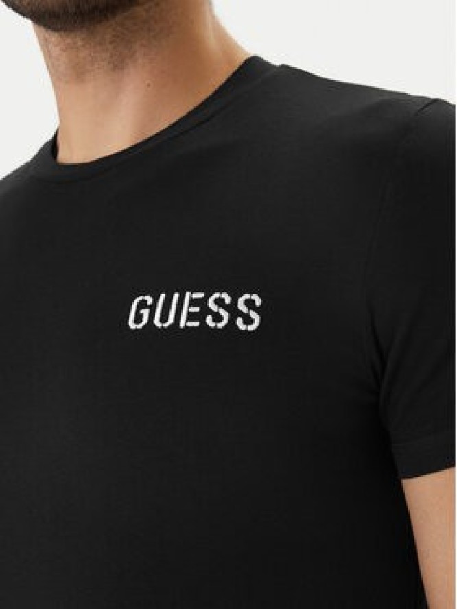 Guess T-Shirt U6GM03 K6YW1 Czarny Slim Fit