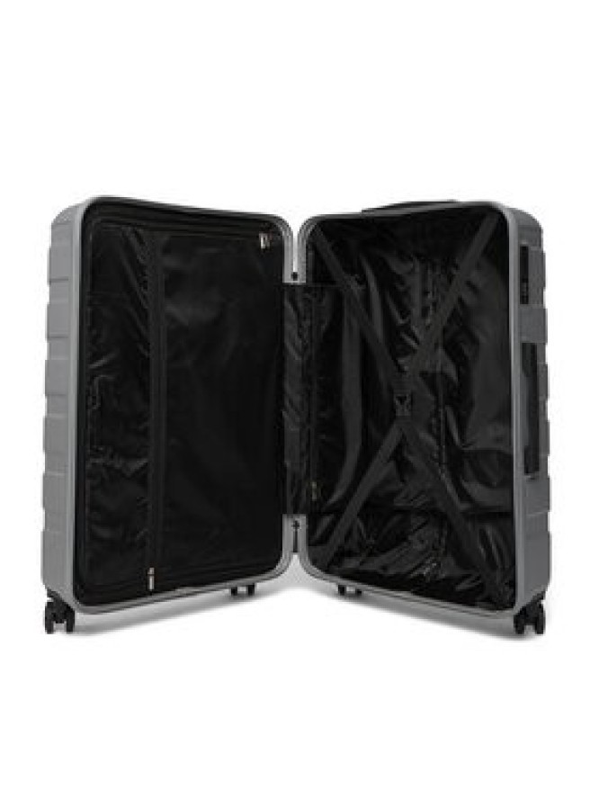 GINO ROSSI Walizka duża C-GIN-L-003-05-SILVER Srebrny