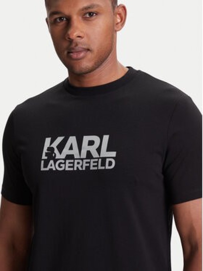 KARL LAGERFELD T-Shirt 755087 553235 Czarny Regular Fit