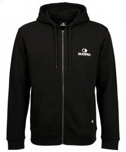 Odzież Bluza sportowa unisex SkatePro Zip Bluza z kapturem - L - Czarny