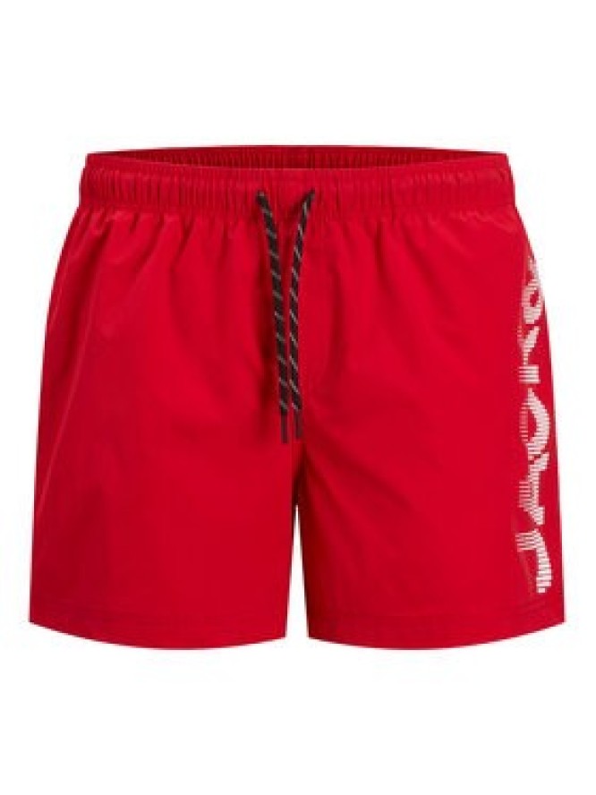 Jack & Jones Szorty kąpielowe Maui 12275129 Czerwony Regular Fit
