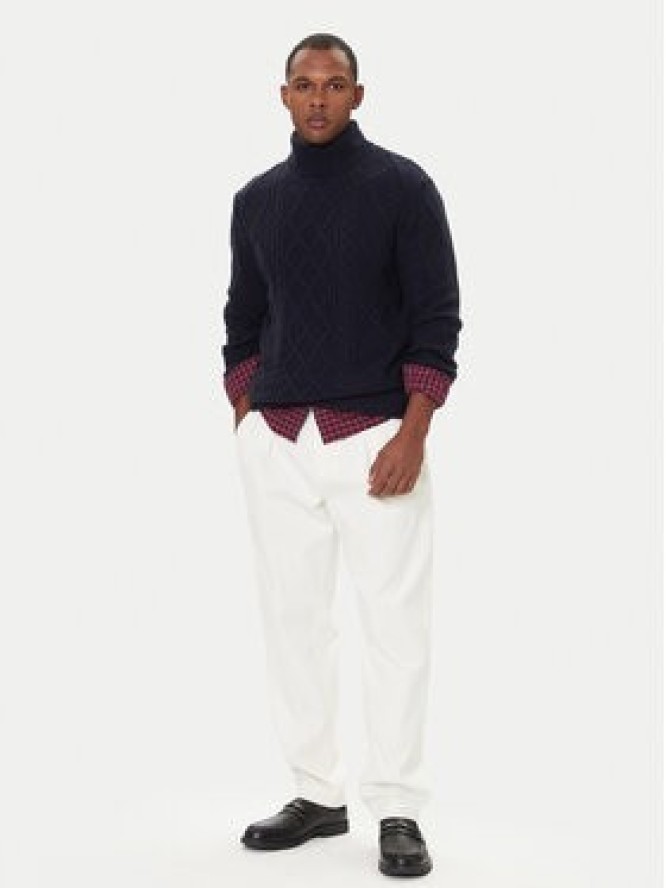 Tommy Hilfiger Golf MW0MW40914 Granatowy Regular Fit