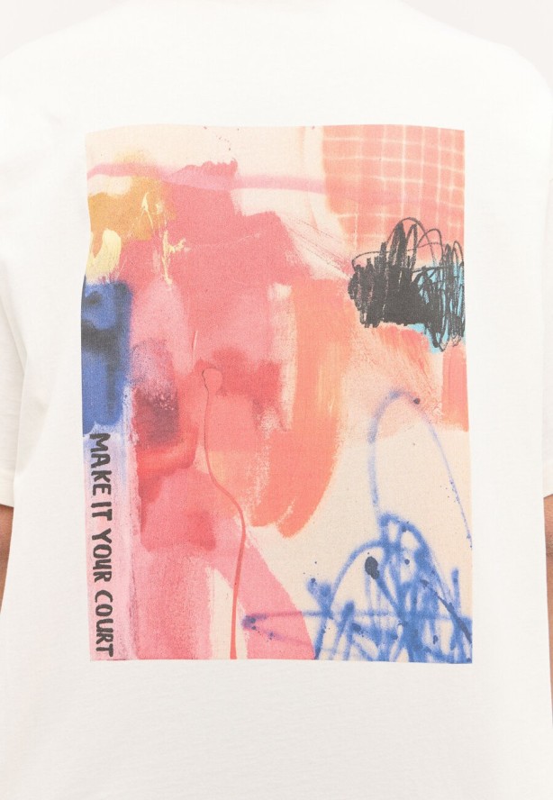 MĘSKA KOSZULKA MUSTANG T-shirt Akron Whisper White 1015264 2013