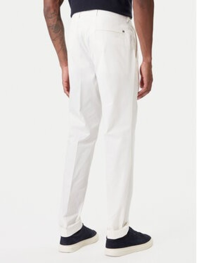 BOSS Spodnie materiałowe C-Genius 50555035 Biały Regular Fit