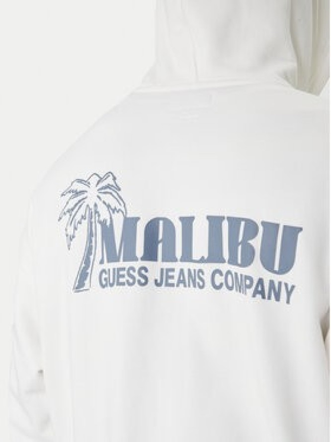 Guess Jeans Bluza M6GQB6 KCPR1 Biały Boxy Fit