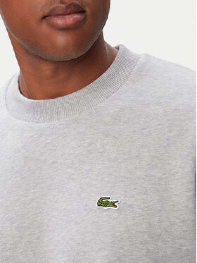 Lacoste Bluza SH8868 Szary jasny Regular Fit