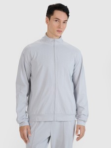 4F Bluza treningowa rozpinana bez kaptura męska - szara S