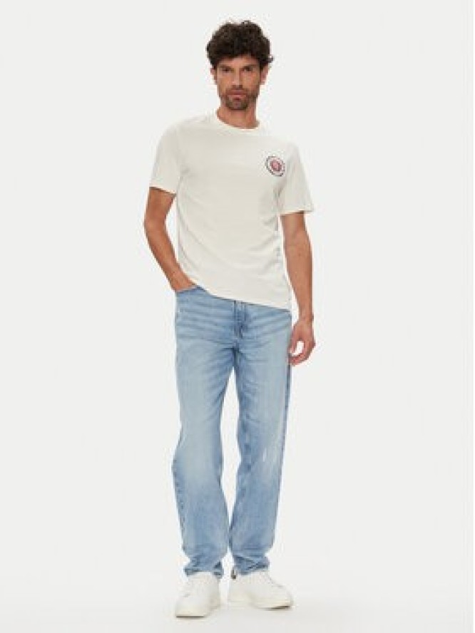 Guess Jeans T-Shirt M5YI04 K8HM0 Écru Regular Fit