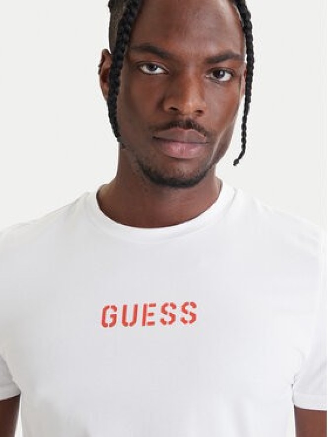 Guess T-Shirt U6GM01 K6YW1 Biały Regular Fit