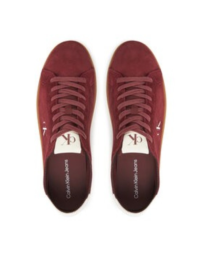 Calvin Klein Jeans Sneakersy Low Profile Cupsole Su YM0YM01321 Bordowy