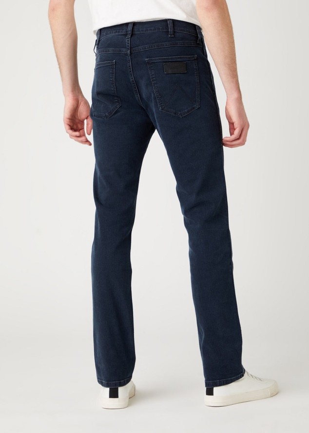 MĘSKIE SPODNIE JEANSOWE WRANGLER GREENSBORO IRON BLUE W15QLT35X 112141197
