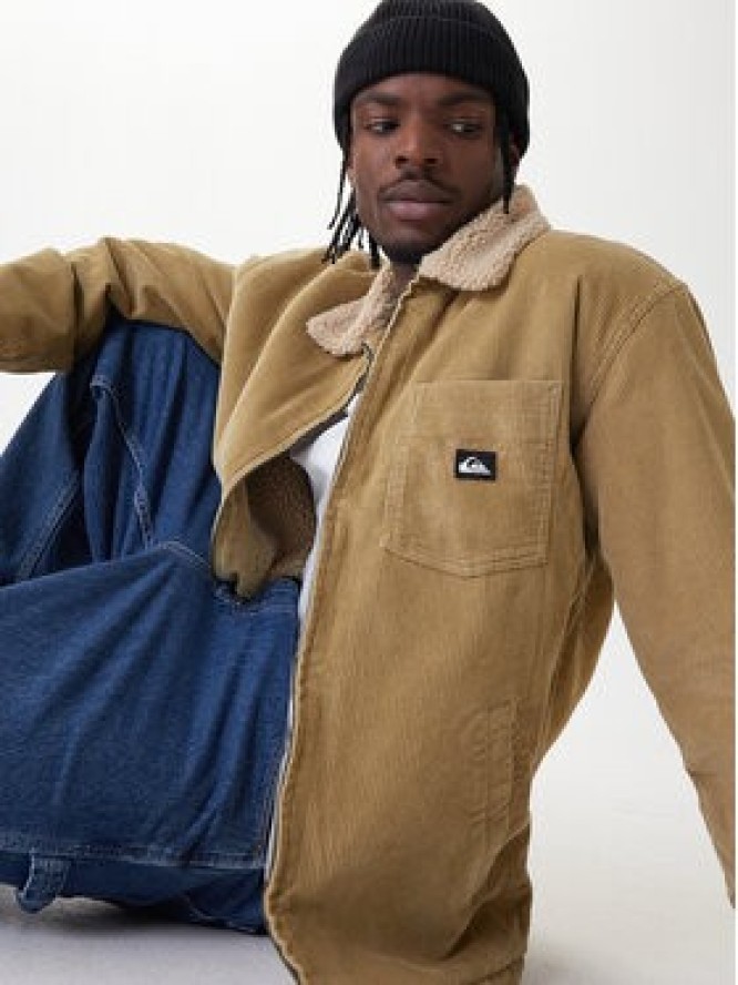 Quiksilver Kurtka przejściowa Dna Sherpa Harrington EQYJK04201 Beżowy Regular Fit