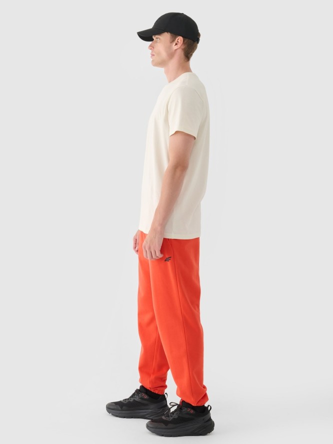 4F Spodnie dresowe joggery męskie - czerwone XL