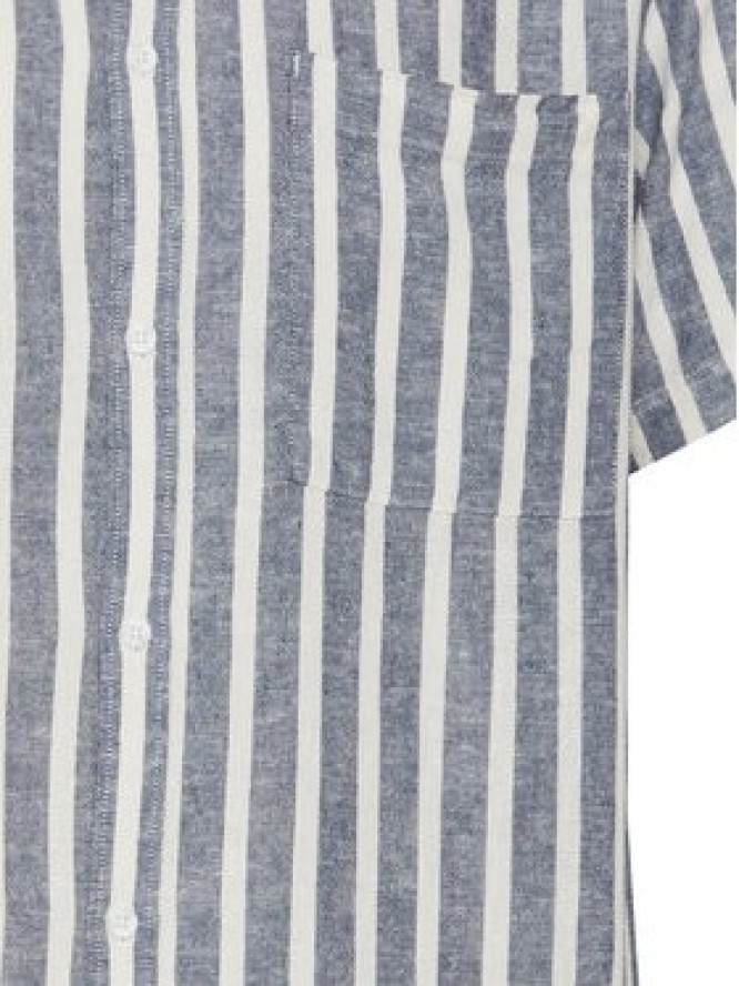 Solid Koszula 21107688 Niebieski Regular Fit