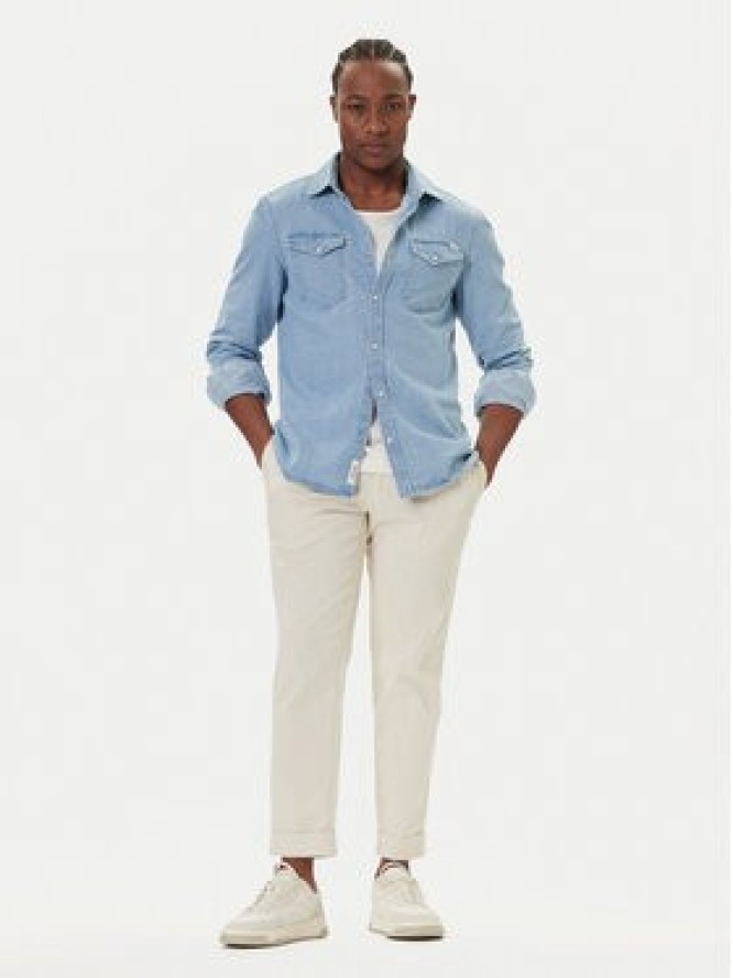 Mustang Koszula jeansowa Duver 1016950 Niebieski Regular Fit