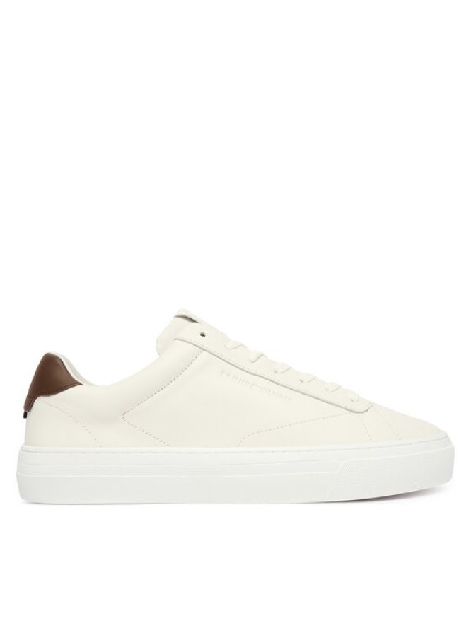 Tommy Hilfiger Sneakersy Premium Dress Cupsole Lth FM0FM05572 Écru