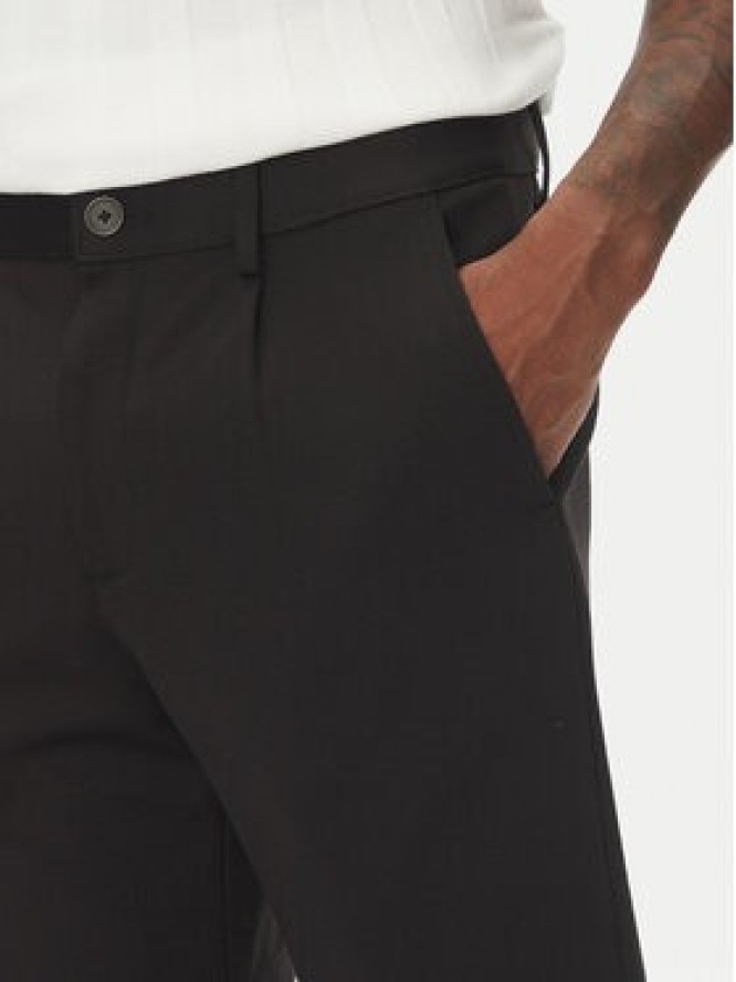 Lindbergh Szorty materiałowe 30-506062 Czarny Regular Fit