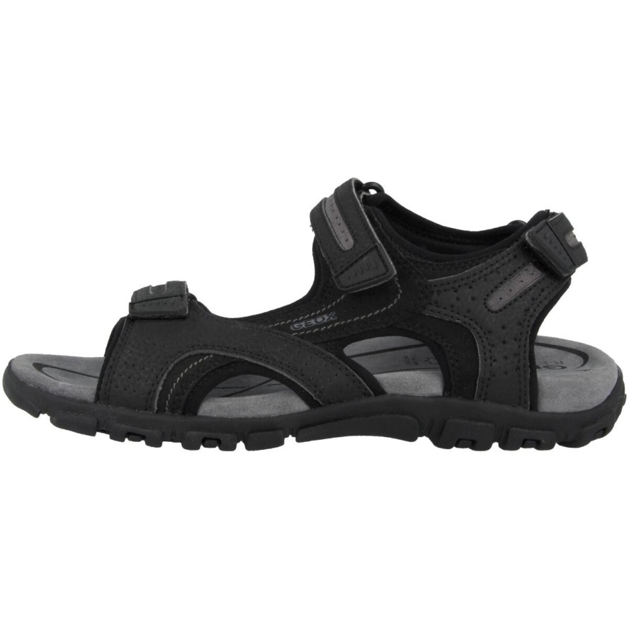 Sandały GEOX U SANDAL STRADA D Czarny