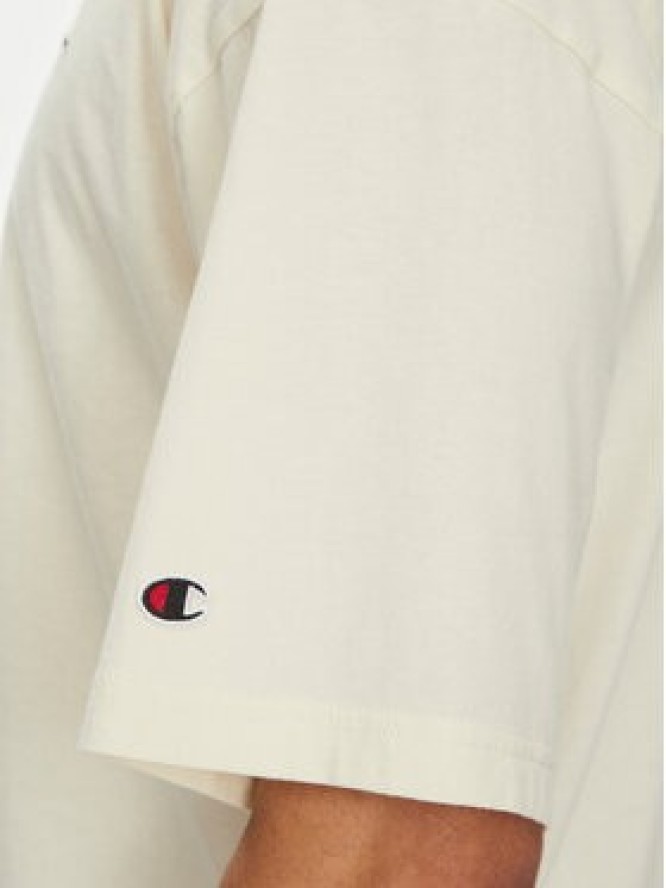 Champion T-Shirt 221257 Écru Regular Fit