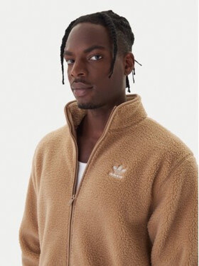 adidas Polar Trefoil Essentials Teddy JW3530 Beżowy Loose Fit