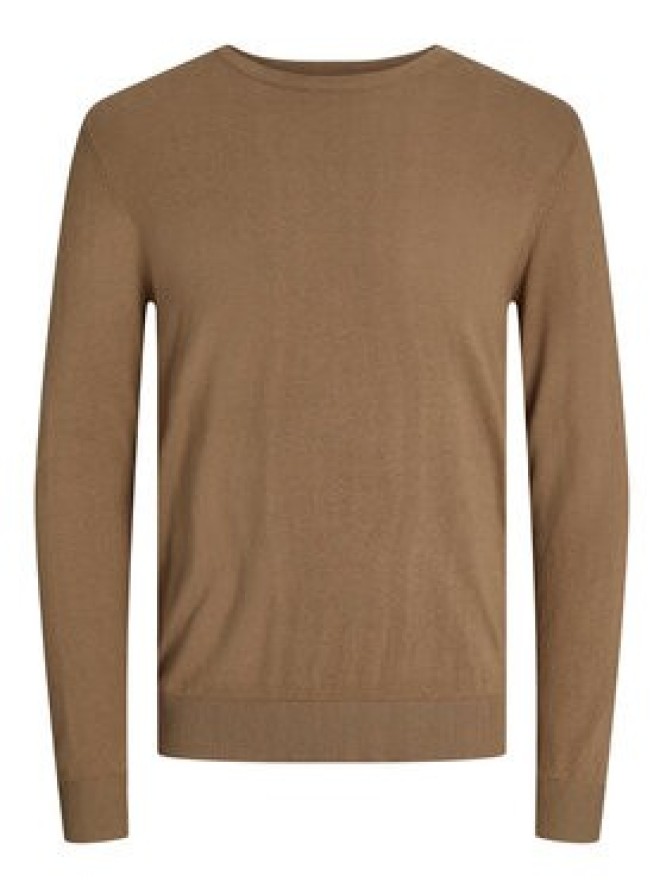 Jack & Jones Sweter 12208364 Brązowy Regular Fit