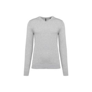 Ekologiczny sweter z dekoltem w szpic Kariban