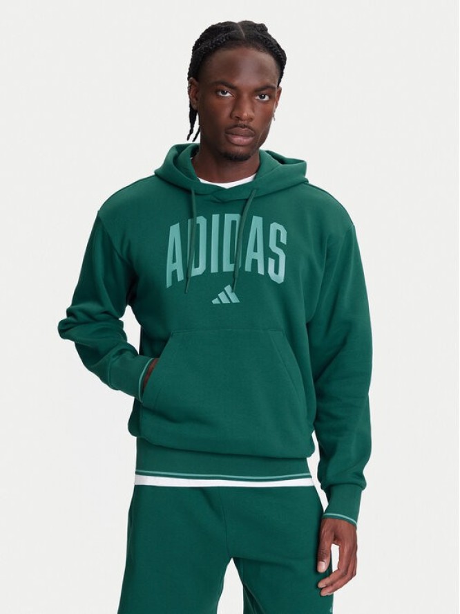 adidas Bluza Collegiate KC3873 Zielony Regular Fit