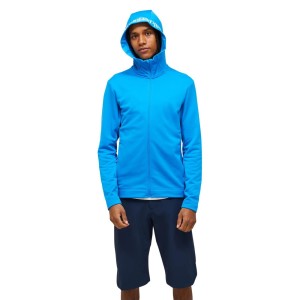 Bluza Peak Performance męska Rider Tech Zip Hood niebieska - L