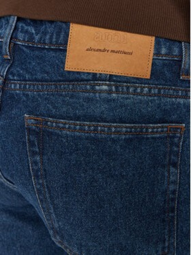 AMI Paris Jeansy HTR001DE0031 Granatowy Classic Fit