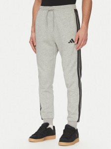 adidas Spodnie dresowe Essentials 3-Stripes JE6318 Szary Regular Fit
