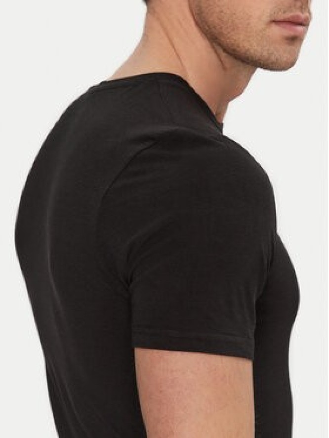 Resteröds Komplet t-shirtów 27040 2 Czarny Slim Fit