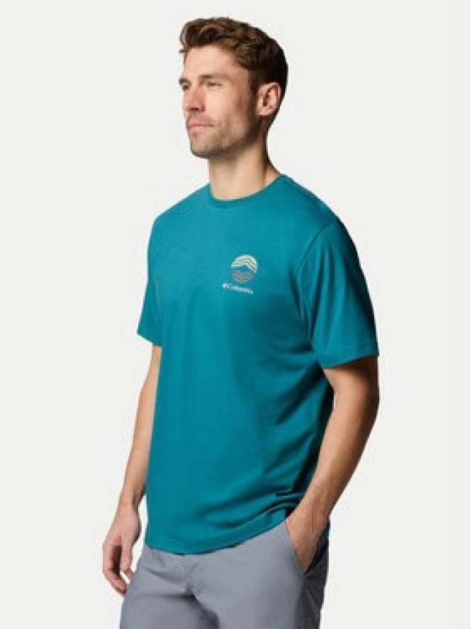 Columbia T-Shirt Kettle River™ 2120411 Turkusowy Regular Fit