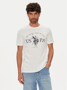 U.S. Polo Assn. T-Shirt MUP4203 Biały Regular Fit
