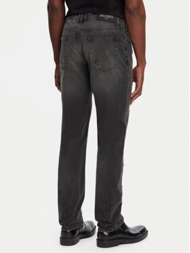 Balmain Jeansy DH1MI043DE68 Szary Regular Fit