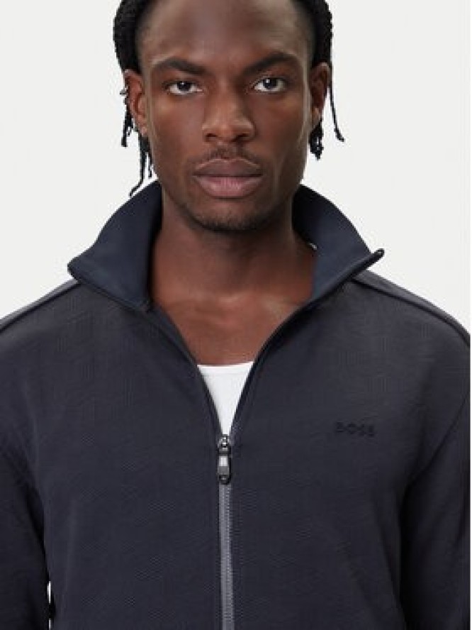 BOSS Bluza Mirror 50549706 Niebieski Regular Fit