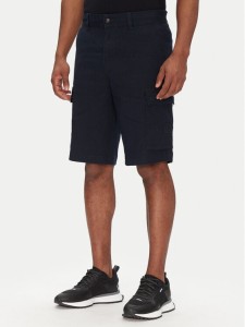 BOSS Szorty materiałowe Sisla-9 50536888 Granatowy Slim Fit