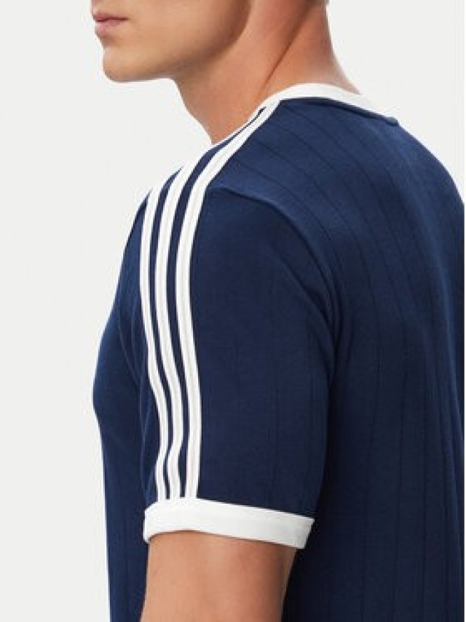adidas T-Shirt Drop Needle 3 Stripes Tee KS7448 Granatowy Regular Fit
