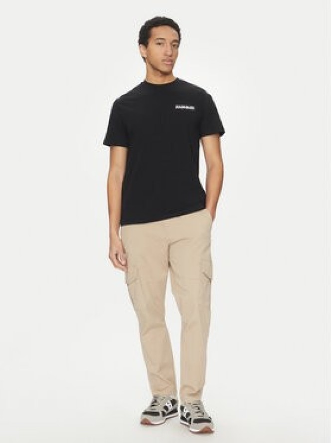 Napapijri T-Shirt S-Dati NP0A4IE2 Czarny Regular Fit