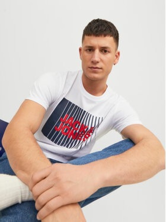 Jack & Jones T-Shirt Corp 12233999 Biały Standard Fit