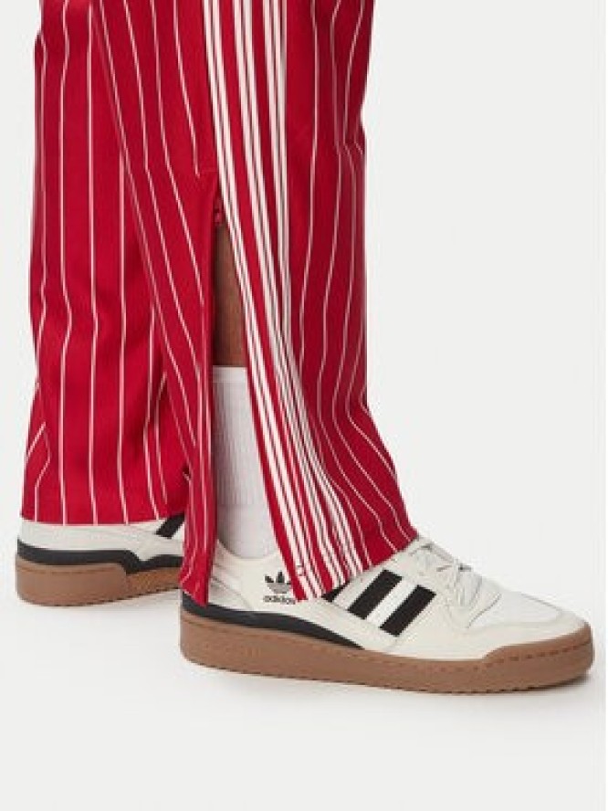 adidas Spodnie dresowe Firebrid Pinstripes Track KR7230 Czerwony Regular Fit