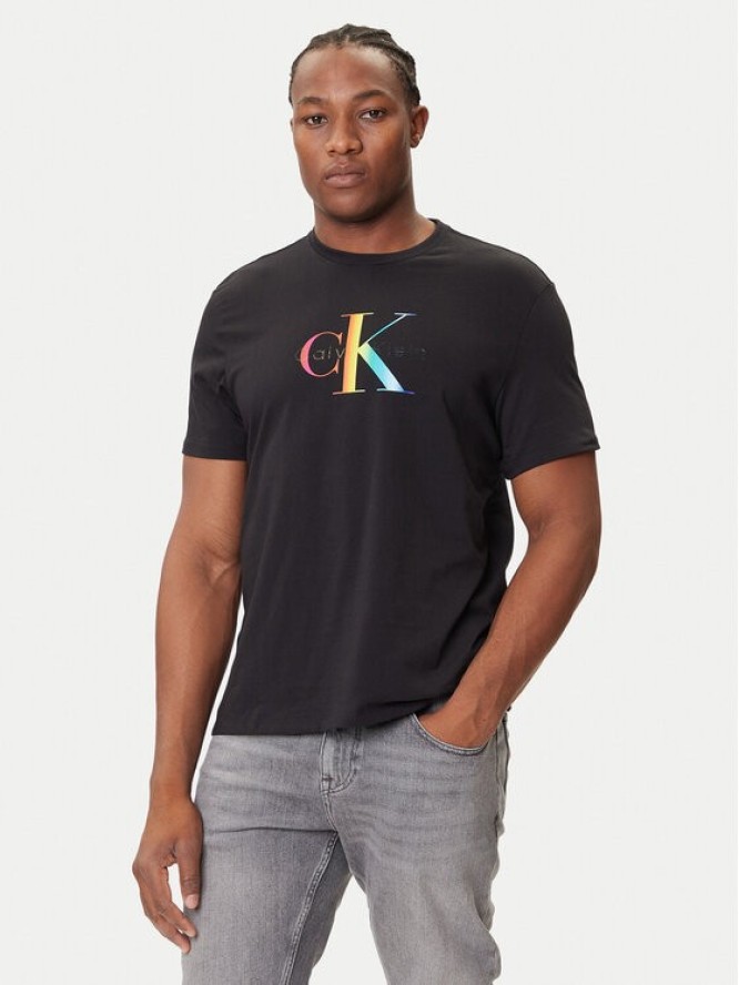Calvin Klein Jeans T-Shirt Pride Graphic LV04RC800G Czarny Regular Fit