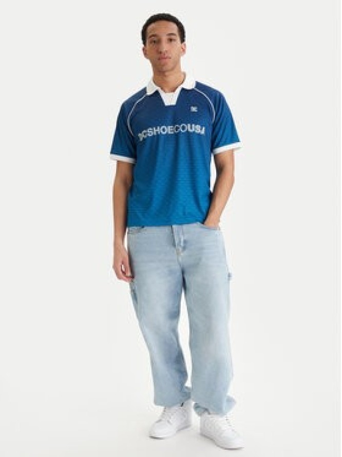 DC Shoes T-Shirt Soccer EDYKT03546 Niebieski Boxy Fit
