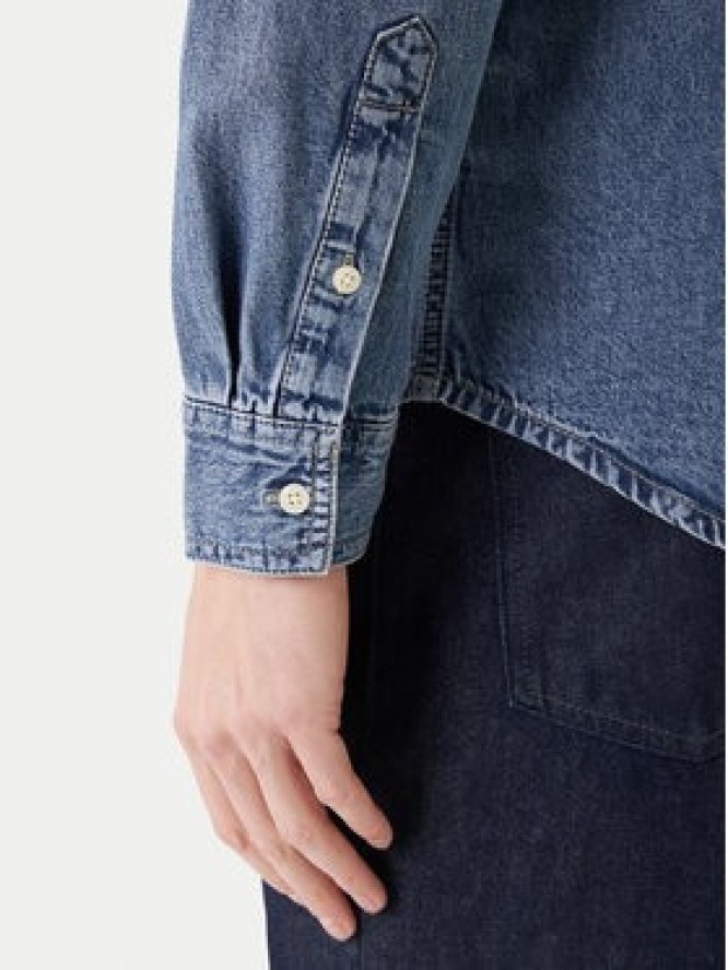 Calvin Klein Jeans Koszula jeansowa LV04RE708G Niebieski Regular Fit