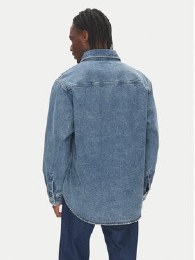 HUGO Koszula jeansowa Ebolt 50513853 Granatowy Oversize