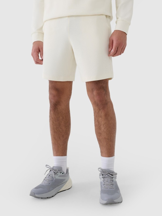 4F Spodenki dresowe męskie - beżowe XXL