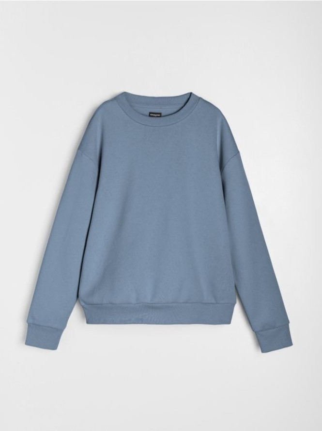 Bluza crewneck basic - niebieski
