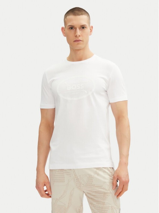 BOSS T-Shirt 50537825 Biały Regular Fit