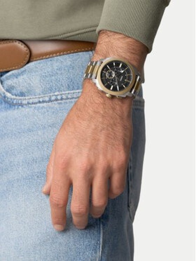 Fossil Zegarek Machine Chrono FS6159 Złoty